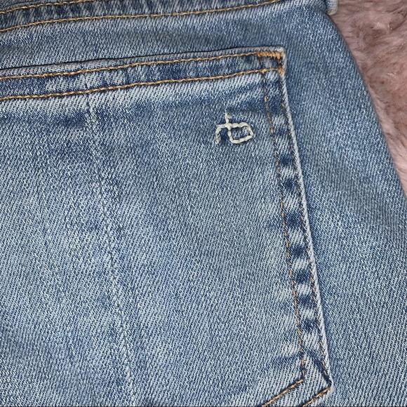 rag & bone Capri Step Frayed Hem Light Wash Skinny Jeans Wiley Size: 27 - Picture 6 of 16